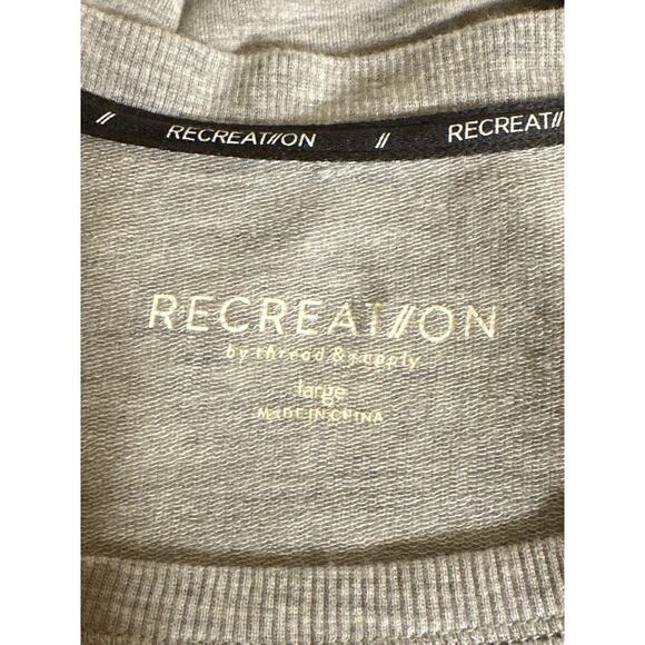 Recreation by Thread & Supply Women's High-Low Oversized Lounge Top Size L Gray - Picture 6 of 7